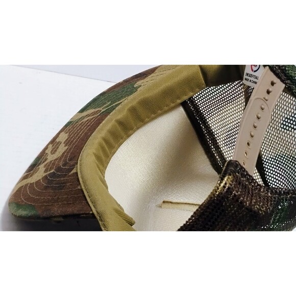 SPEEDWAY HATS BOOGER HOLLOW ARKANSAS TRUCKER FARMER CAMO MESH SNAPBACK CAP HAT - Picture 7 of 7